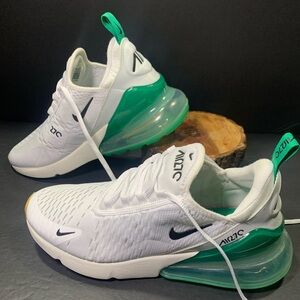 Nike Air Max 270 Women’s Green White Black Shoe Size- 8